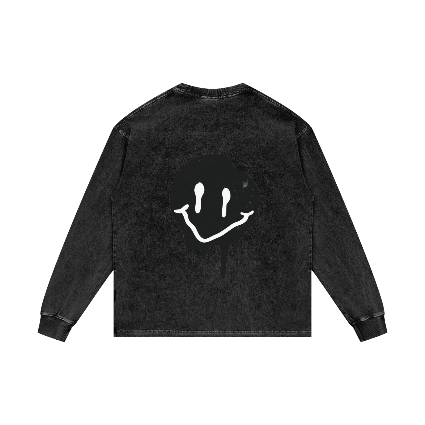 Acid Wash Oversize Long Sleeve T-Shirt