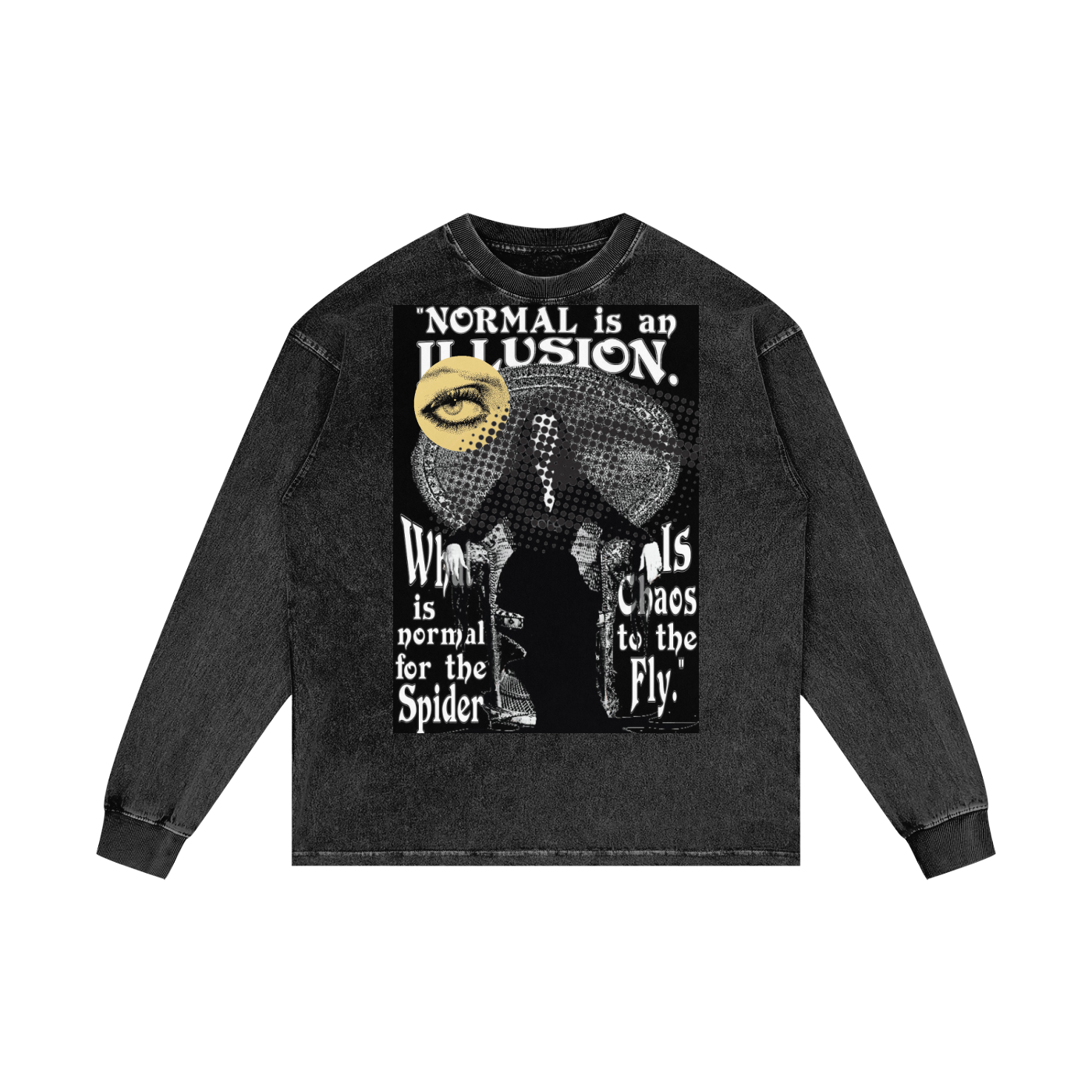 Acid Wash Oversize Long Sleeve T-Shirt